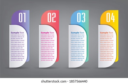 moderne Textbox-Vorlage, Banner-Infografiken