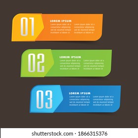 plantilla moderna de cuadro de texto, pancarta Infografías