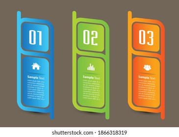 plantilla moderna de cuadro de texto, pancarta Infografías