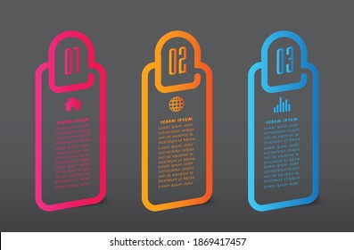 plantilla moderna de cuadro de texto, pancarta Infografías