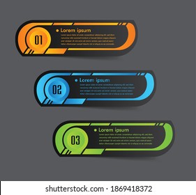 plantilla moderna de cuadro de texto, pancarta Infografías