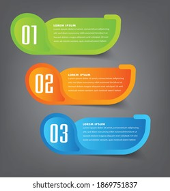 plantilla moderna de cuadro de texto, pancarta Infografías