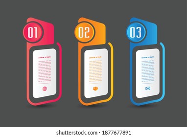 plantilla moderna de cuadro de texto, pancarta Infografías