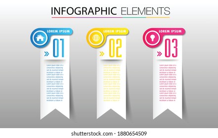 plantilla moderna de cuadro de texto, pancarta Infografías