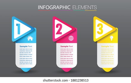 plantilla moderna de cuadro de texto, pancarta Infografías