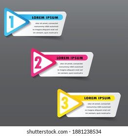 modern text box template, banner Infographics