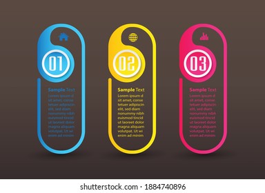 plantilla moderna de cuadro de texto, pancarta Infografías
