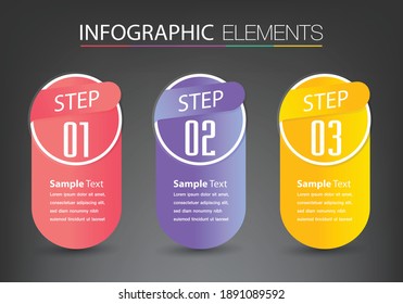 modern text box template, banner Infographics