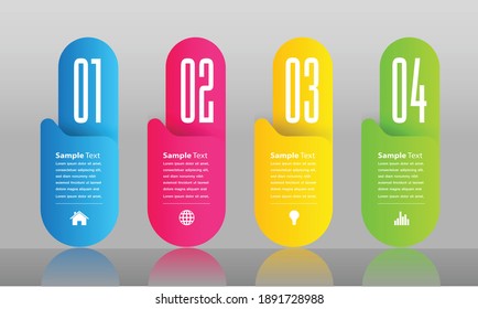 plantilla moderna de cuadro de texto, pancarta Infografías