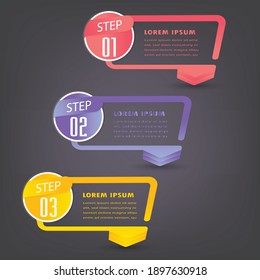 modern text box template, banner Infographics