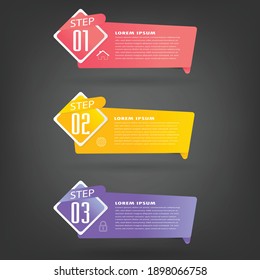 modern text box template, banner Infographics