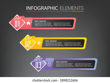 plantilla moderna de cuadro de texto, pancarta Infografías