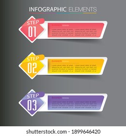 modern text box template, banner Infographics