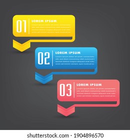 modern text box template, banner Infographics