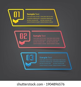 modern text box template, banner Infographics