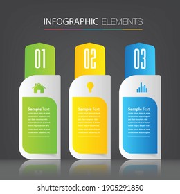 plantilla moderna de cuadro de texto, pancarta Infografías