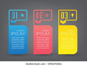 modern text box template, banner Infographics