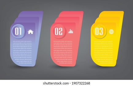 modern text box template, banner Infographics
