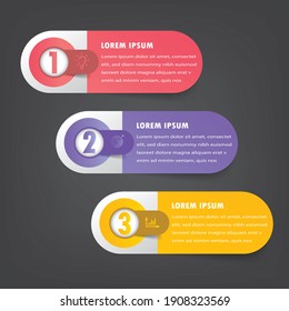 plantilla moderna de cuadro de texto, pancarta Infografías