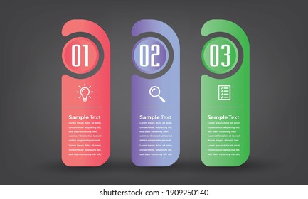 plantilla moderna de cuadro de texto, pancarta Infografías