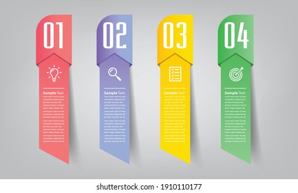 plantilla moderna de cuadro de texto, pancarta Infografías