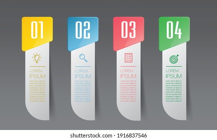 moderne Textbox-Vorlage, Banner-Infografiken