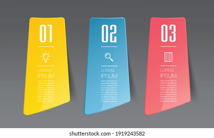 plantilla moderna de cuadro de texto, pancarta Infografías