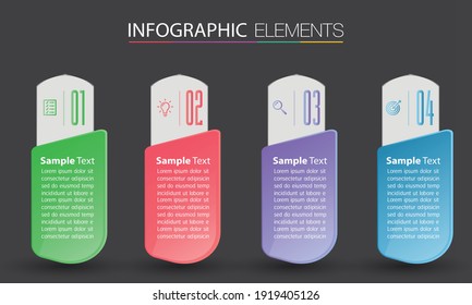 plantilla moderna de cuadro de texto, pancarta Infografías