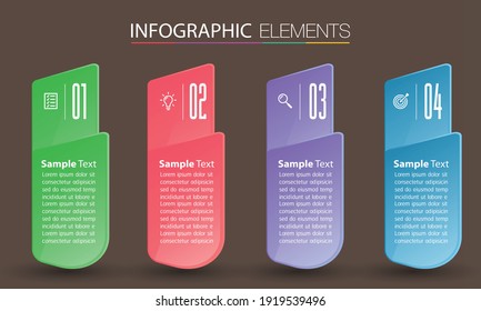plantilla moderna de cuadro de texto, pancarta Infografías