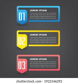 modern text box template, banner Infographics