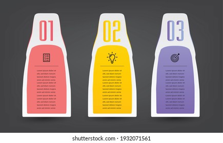 plantilla moderna de cuadro de texto, pancarta Infografías