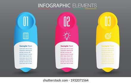 moderne Textbox-Vorlage, Banner-Infografiken