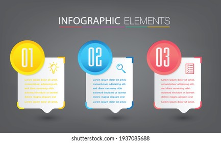 modern text box template, banner Infographics