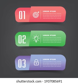 plantilla moderna de cuadro de texto, pancarta Infografías