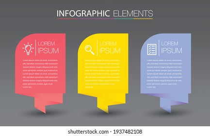 plantilla moderna de cuadro de texto, pancarta Infografías