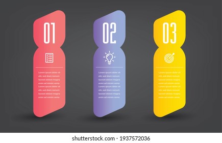 moderne Textbox-Vorlage, Banner-Infografiken