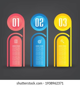 plantilla moderna de cuadro de texto, pancarta Infografías