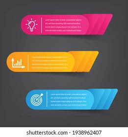 modern text box template, banner Infographics