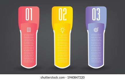 moderne Textbox-Vorlage, Banner-Infografiken