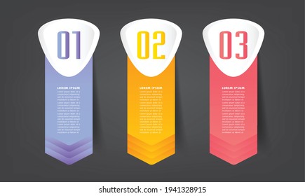 moderne Textbox-Vorlage, Banner-Infografiken