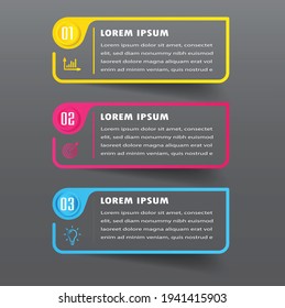 moderne Textbox-Vorlage, Banner-Infografiken