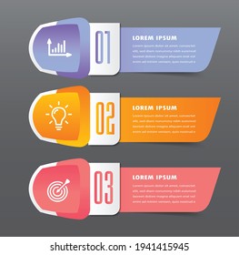 plantilla moderna de cuadro de texto, pancarta Infografías
