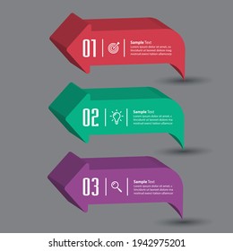 plantilla moderna de cuadro de texto, pancarta Infografías