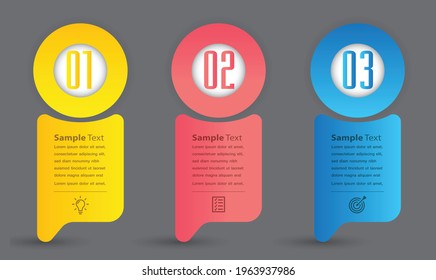 modern text box template, banner Infographics