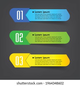 moderne Textbox-Vorlage, Banner-Infografiken