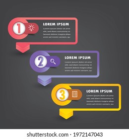 modern text box template, banner Infographics