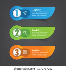 modern text box template, banner Infographics