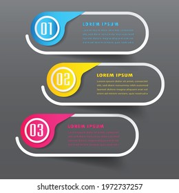 modern text box template, banner Infographics