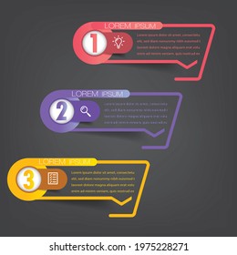 modern text box template, banner Infographics