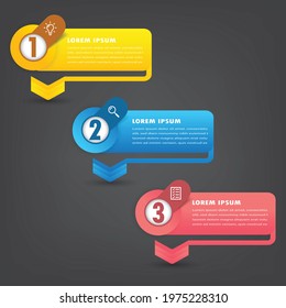 modern text box template, banner Infographics